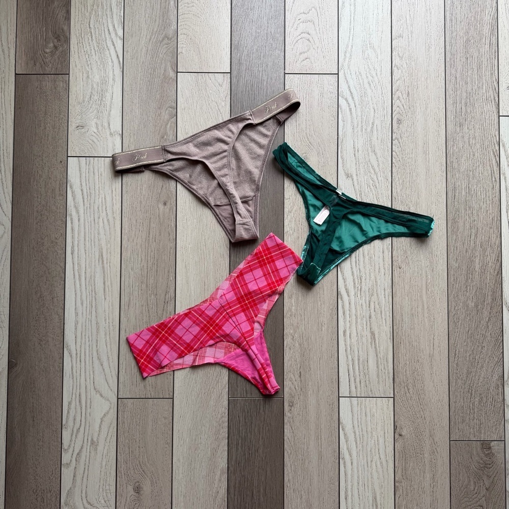 PINK Victoria's Secret Tan Thong Bundle